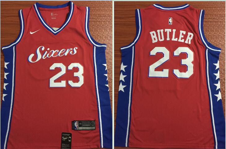 Men Philadelphia 76ers #23 Butler Red Nike Game NBA Jerseys->boston celtics->NBA Jersey
